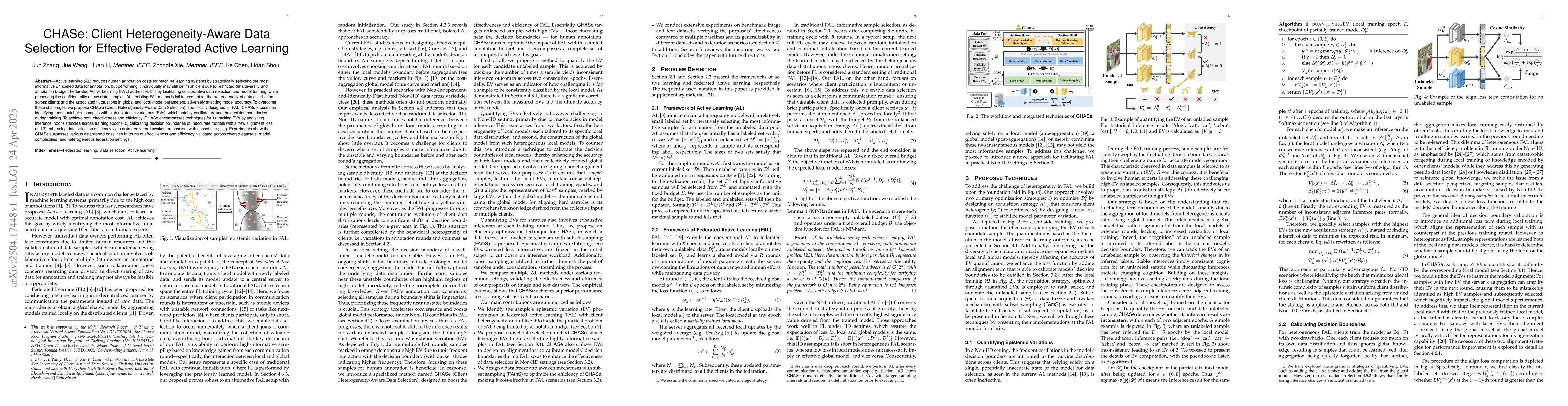 Thumbnail for CHASe: Client Heterogeneity-Aware Data Selection for Effective Federated
  Active Learning