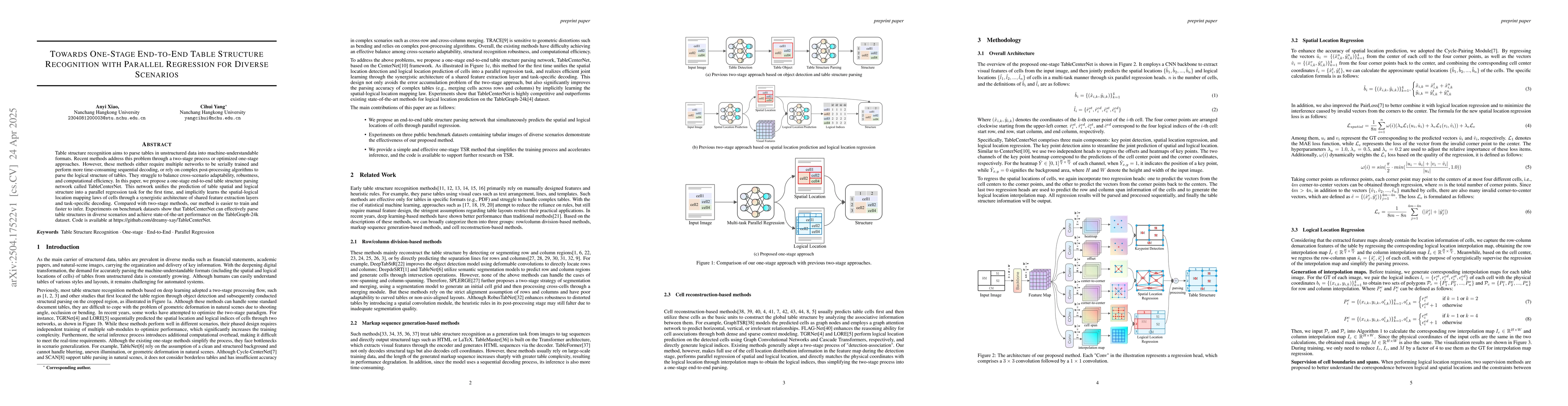 Thumbnail for Towards One-Stage End-to-End Table Structure Recognition with Parallel
  Regression for Diverse Scenarios