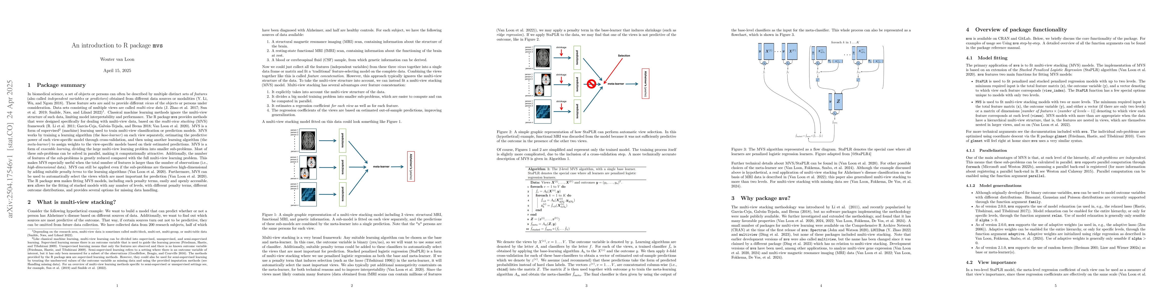 Thumbnail for An introduction to R package `mvs`