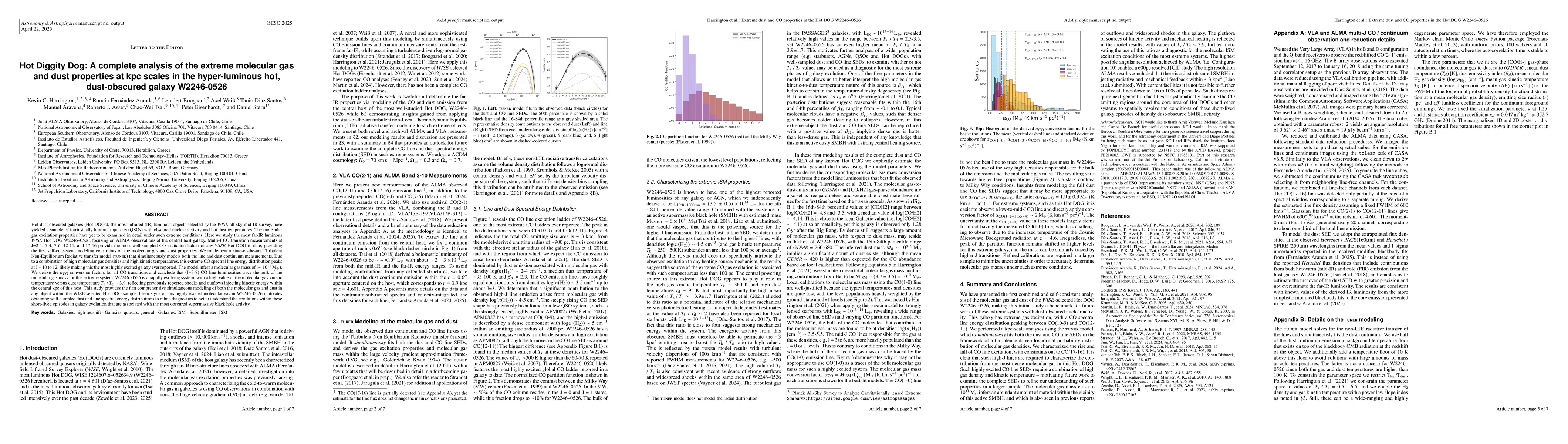 Thumbnail for Hot Diggity Dog: A complete analysis of the extreme molecular gas and
  dust properties at kpc scales in the hyper-luminous hot, dust-obscured galaxy
  W2246-0526