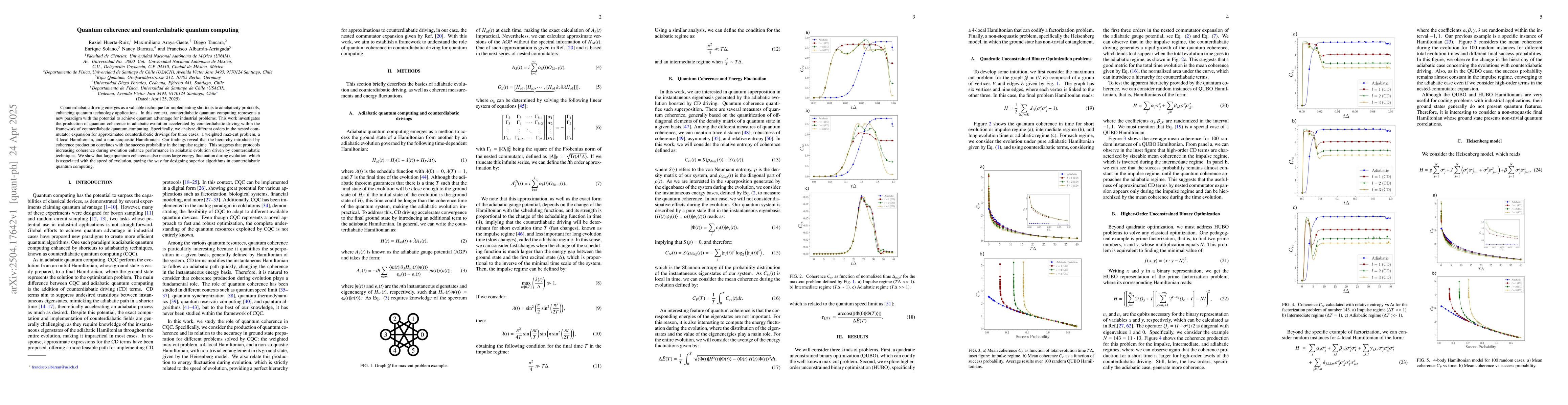 Thumbnail for Quantum coherence and counterdiabatic quantum computing