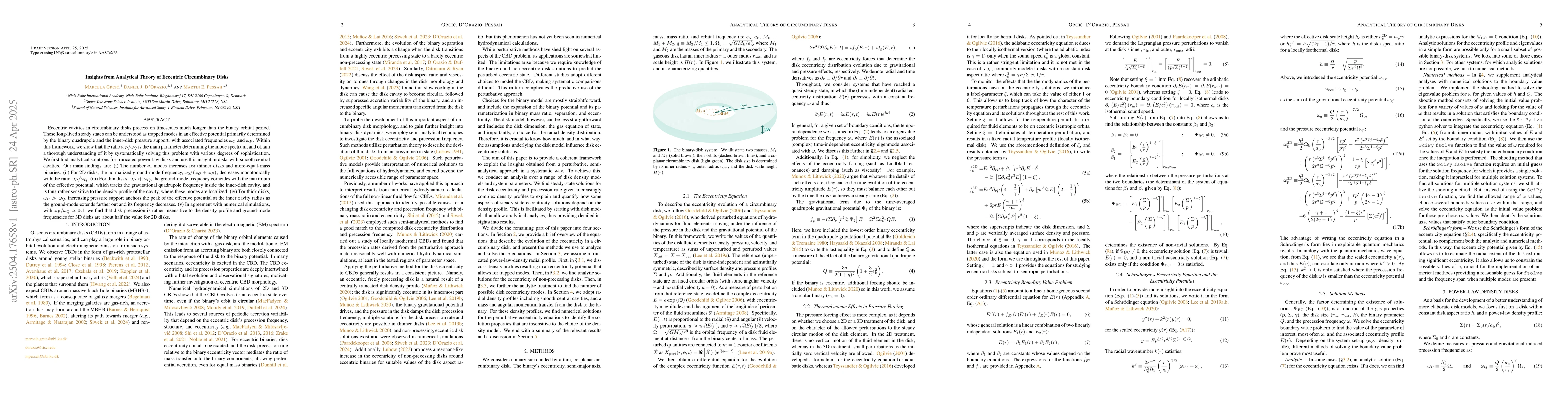 Thumbnail for Insights from Analytical Theory of Eccentric Circumbinary Disks