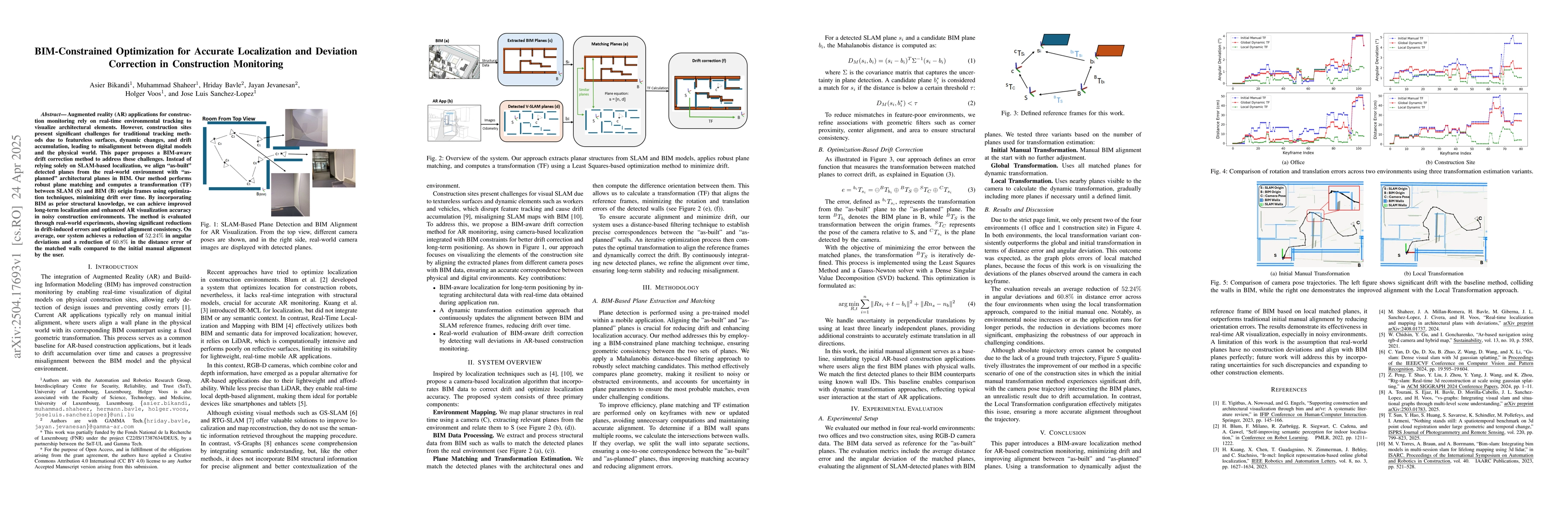 Thumbnail for BIM-Constrained Optimization for Accurate Localization and Deviation
  Correction in Construction Monitoring