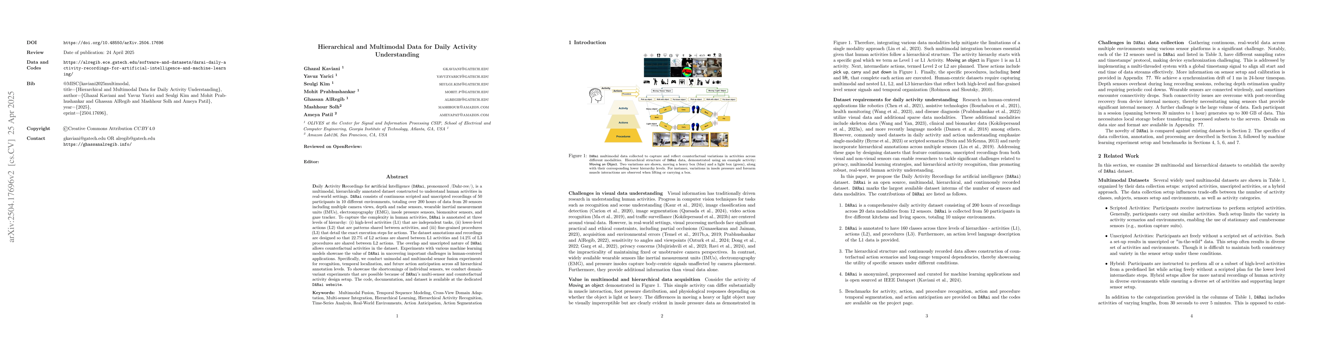 Thumbnail for Hierarchical and Multimodal Data for Daily Activity Understanding
