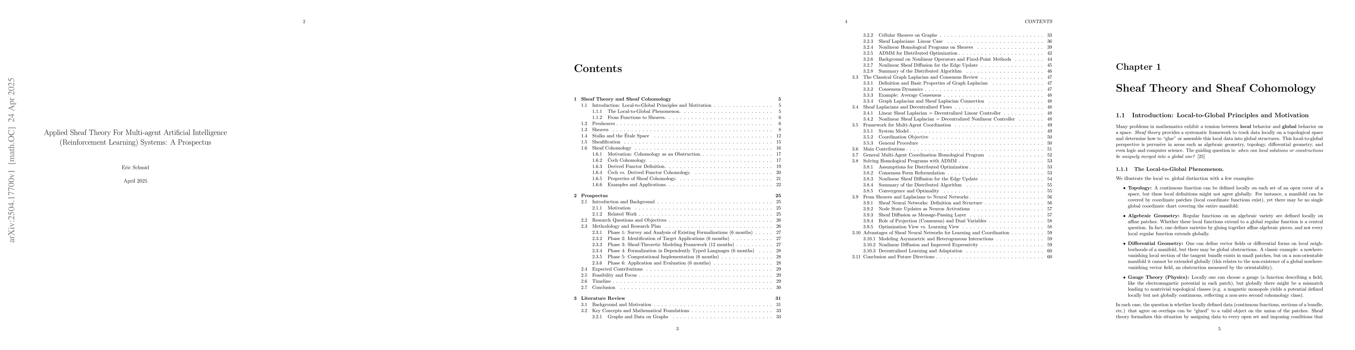 Thumbnail for Applied Sheaf Theory For Multi-agent Artificial Intelligence
  (Reinforcement Learning) Systems: A Prospectus