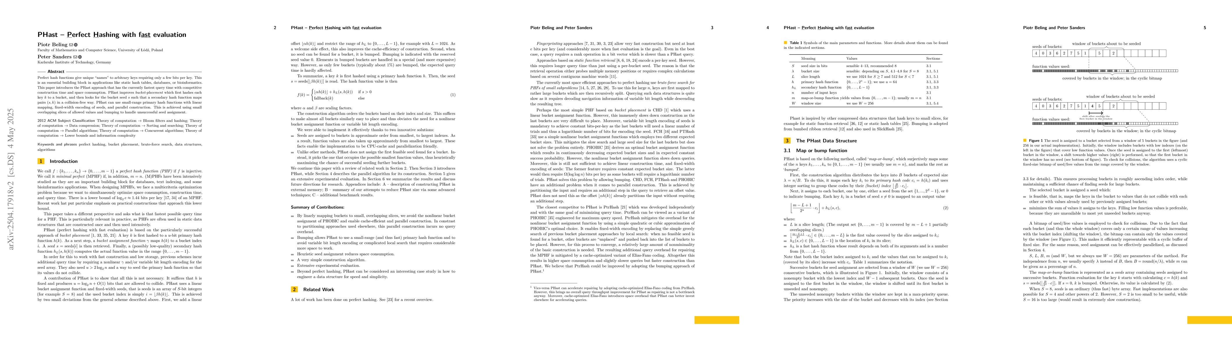 Thumbnail for PHast -- Perfect Hashing with fast evaluation