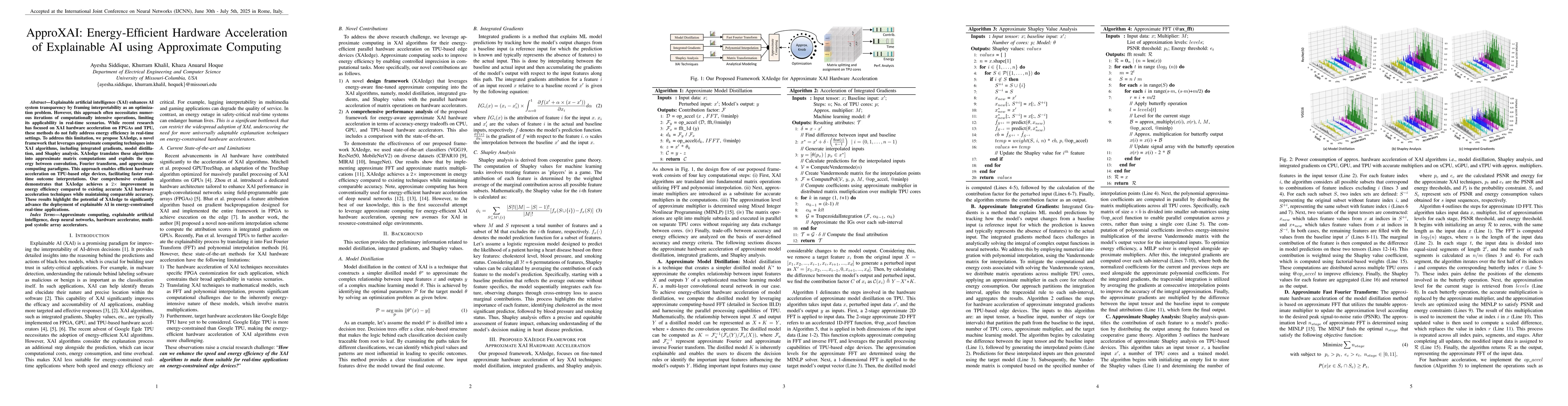 Thumbnail for ApproXAI: Energy-Efficient Hardware Acceleration of Explainable AI using
  Approximate Computing