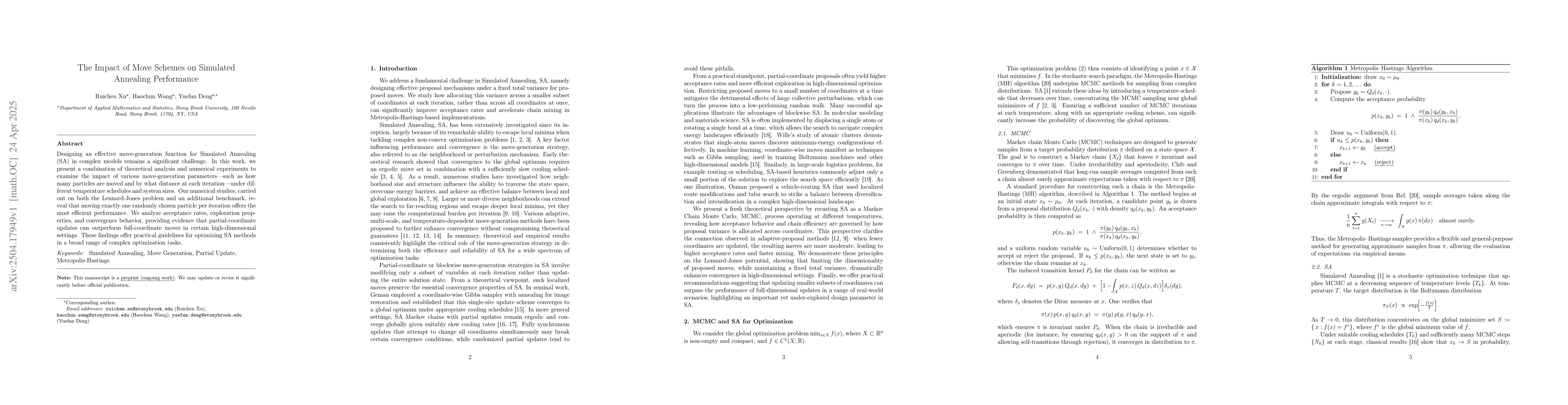 Thumbnail for The Impact of Move Schemes on Simulated Annealing Performance