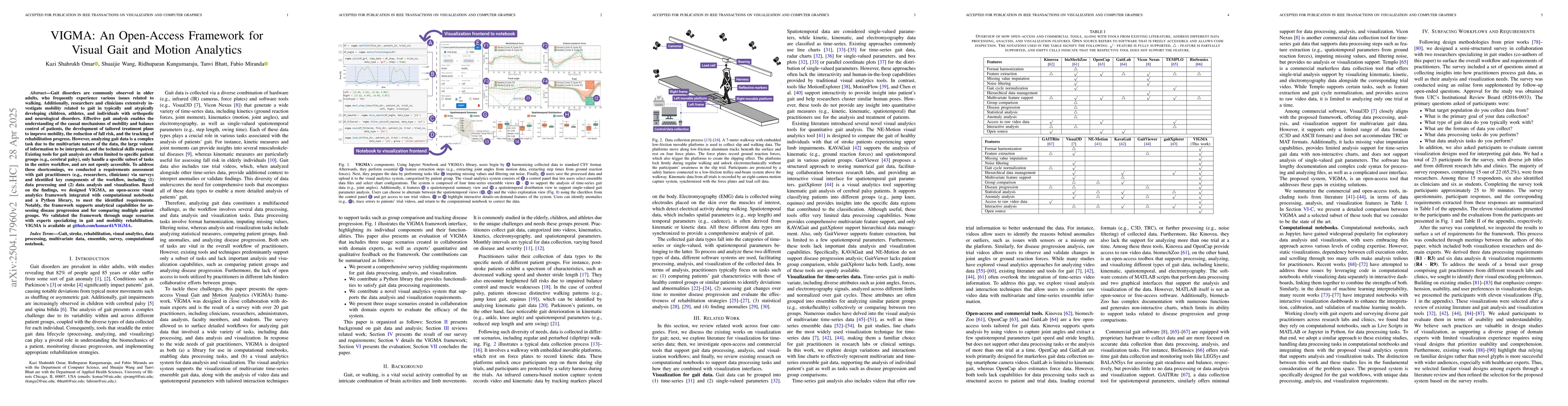 Thumbnail for VIGMA: An Open-Access Framework for Visual Gait and Motion Analytics