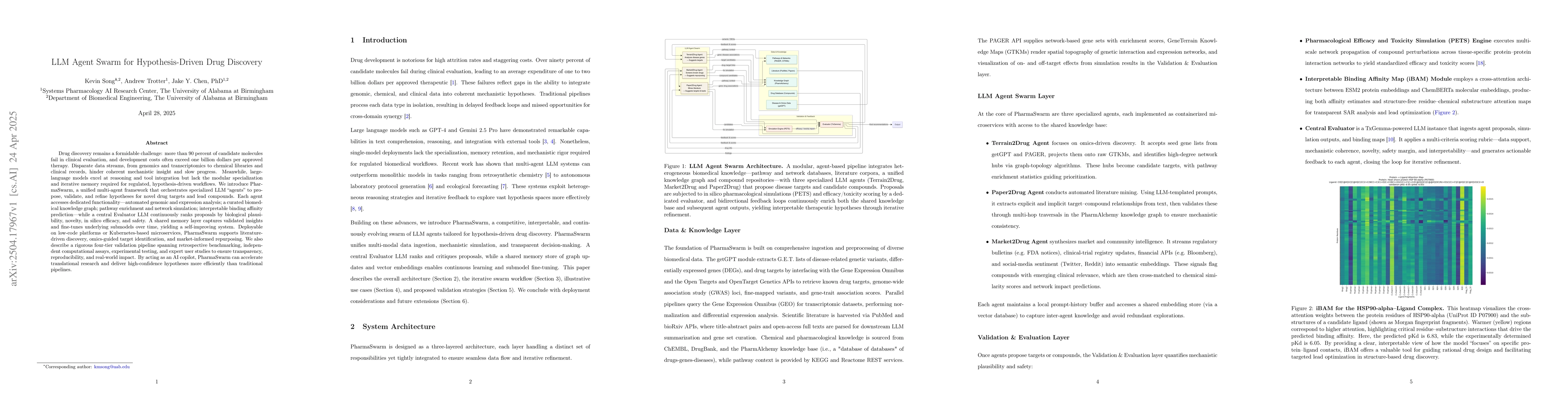 Thumbnail for LLM Agent Swarm for Hypothesis-Driven Drug Discovery