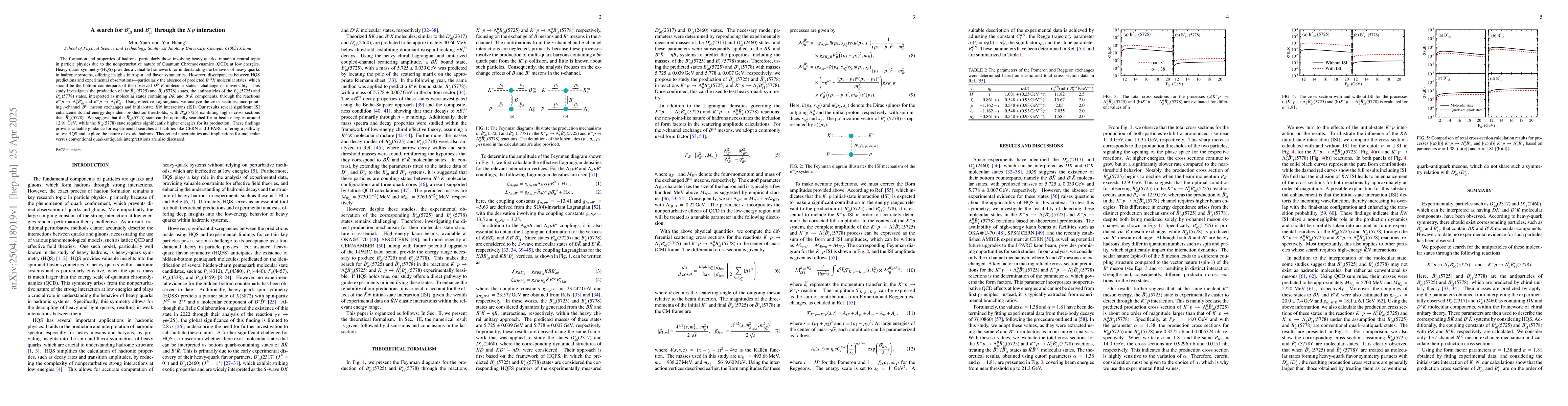 Thumbnail for A search for $\bar{B}_{s0}^{*}$ and $\bar{B}^{*}_{s1}$ through the
  $\bar{K}p$ interaction
