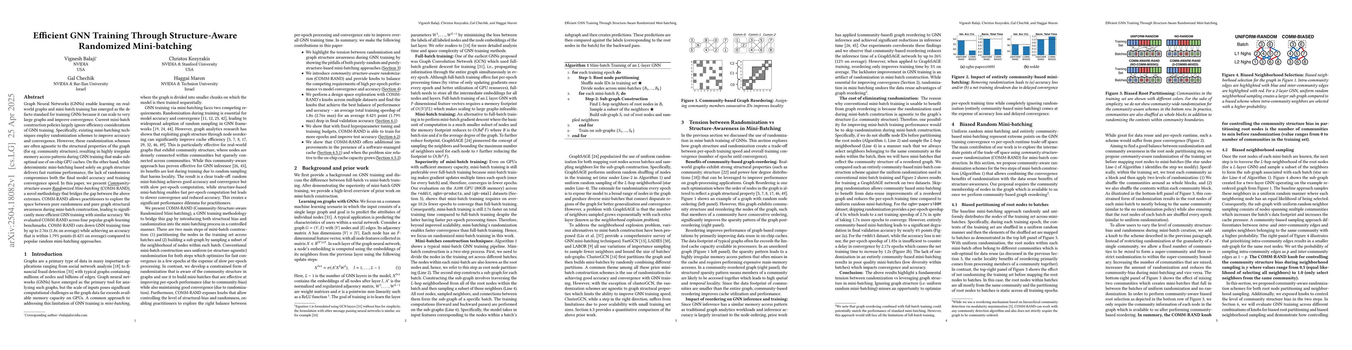 Thumbnail for Efficient GNN Training Through Structure-Aware Randomized Mini-Batching