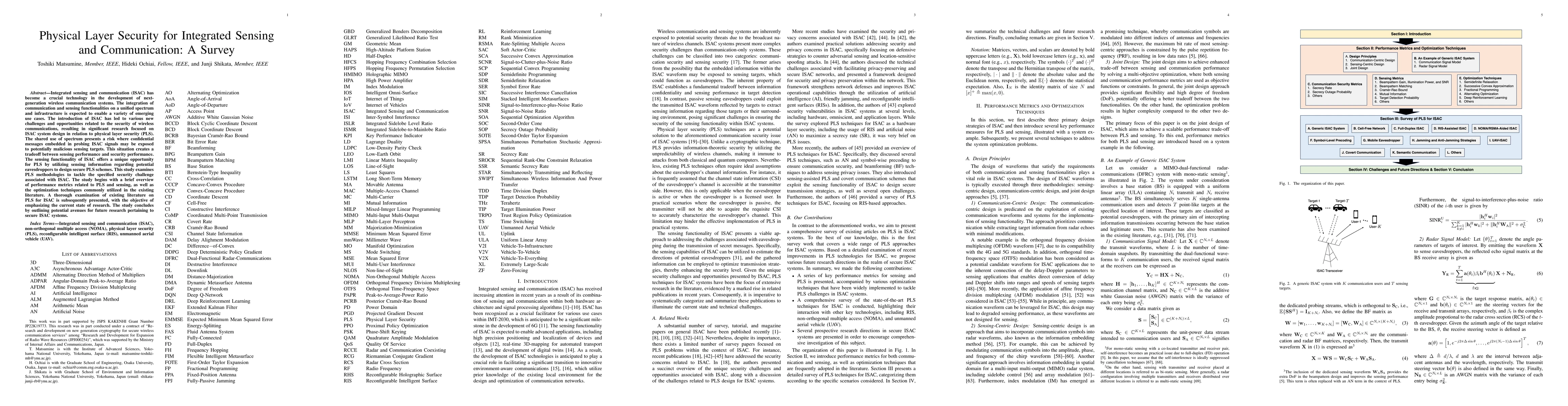 Thumbnail for Physical Layer Security for Integrated Sensing and Communication: A
  Survey