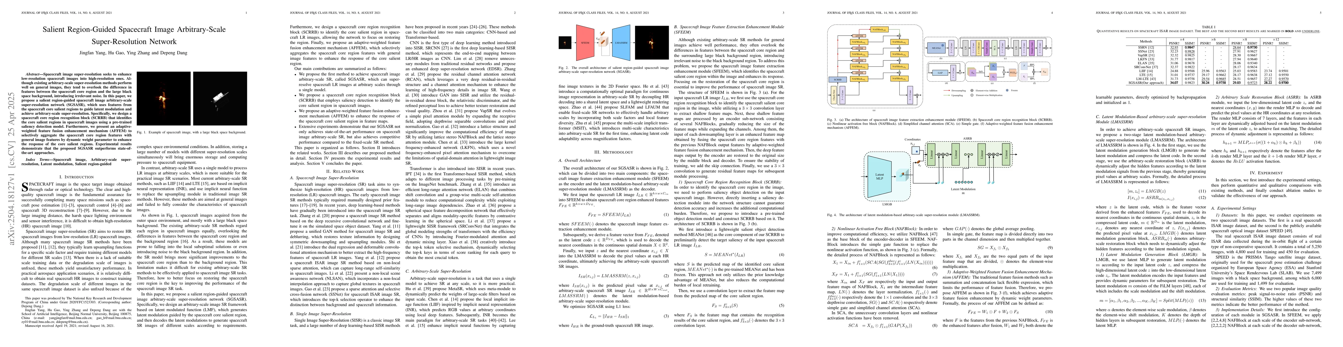 Thumbnail for Salient Region-Guided Spacecraft Image Arbitrary-Scale Super-Resolution
  Network