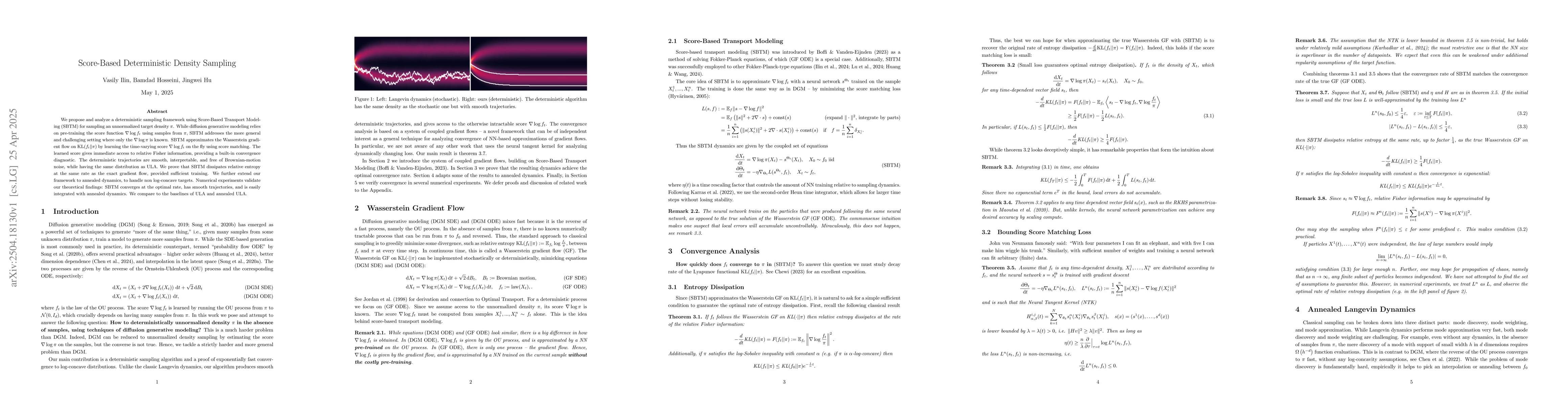 Thumbnail for Score-Based Deterministic Density Sampling