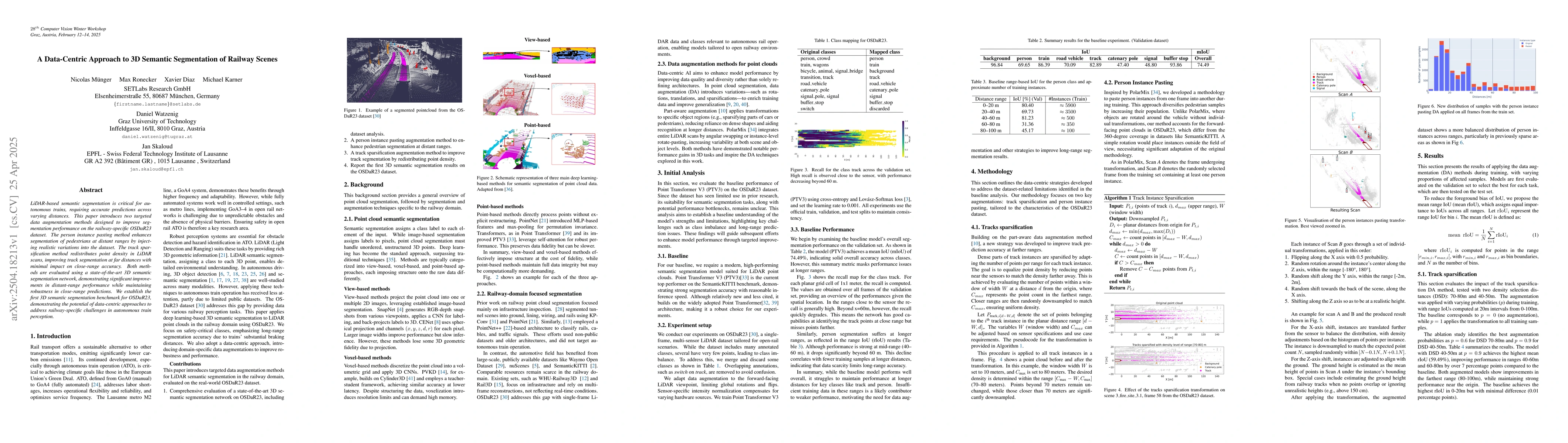Thumbnail for A Data-Centric Approach to 3D Semantic Segmentation of Railway Scenes