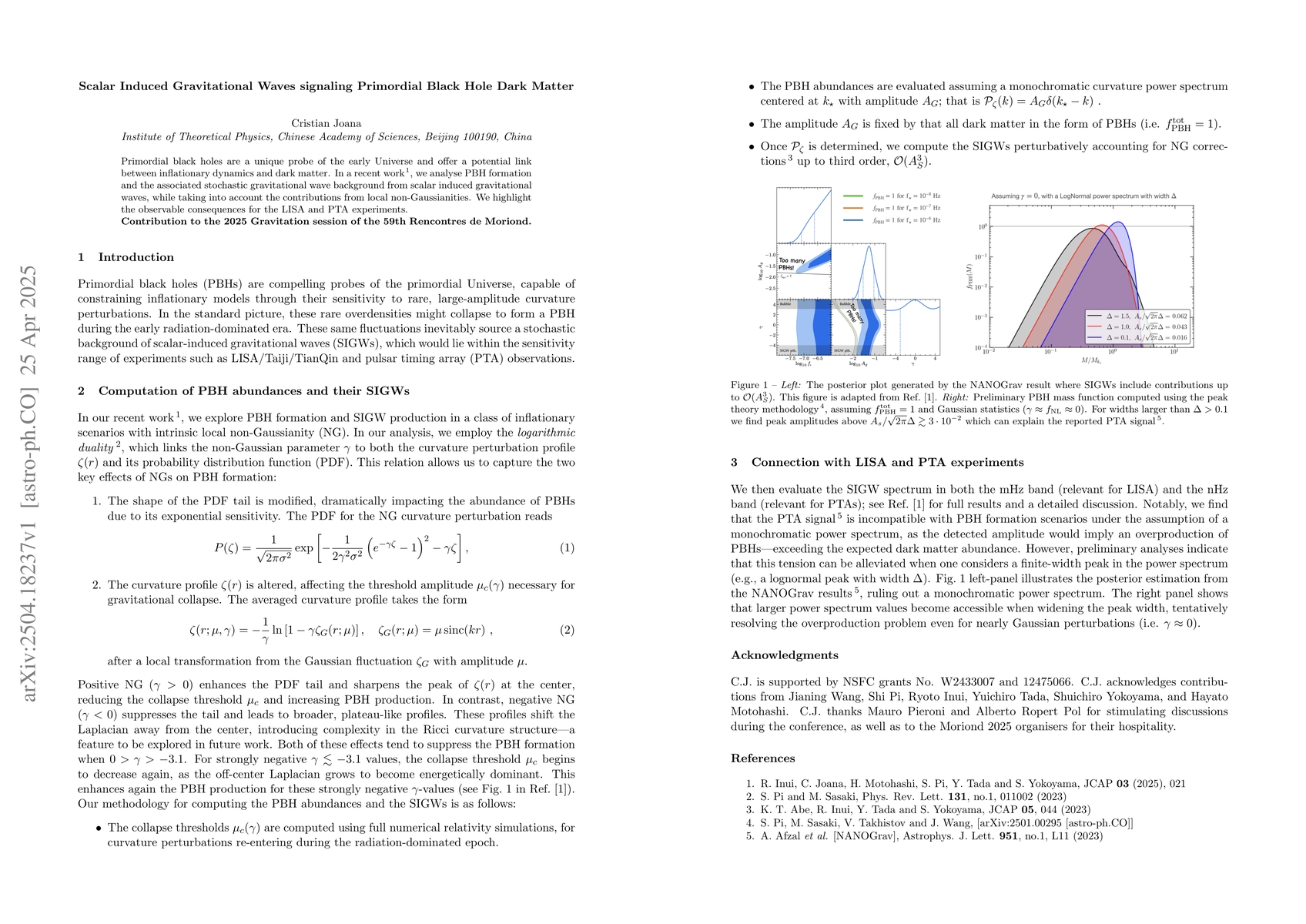 Thumbnail for Scalar Induced Gravitational Waves signaling Primordial Black Hole Dark
  Matter