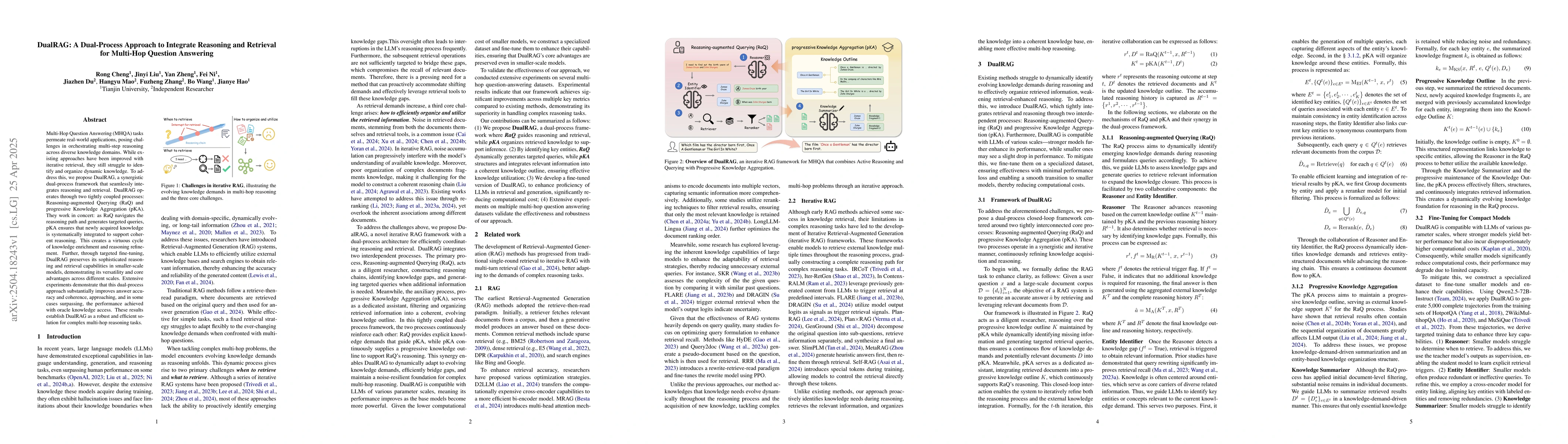 Thumbnail for DualRAG: A Dual-Process Approach to Integrate Reasoning and Retrieval
  for Multi-Hop Question Answering