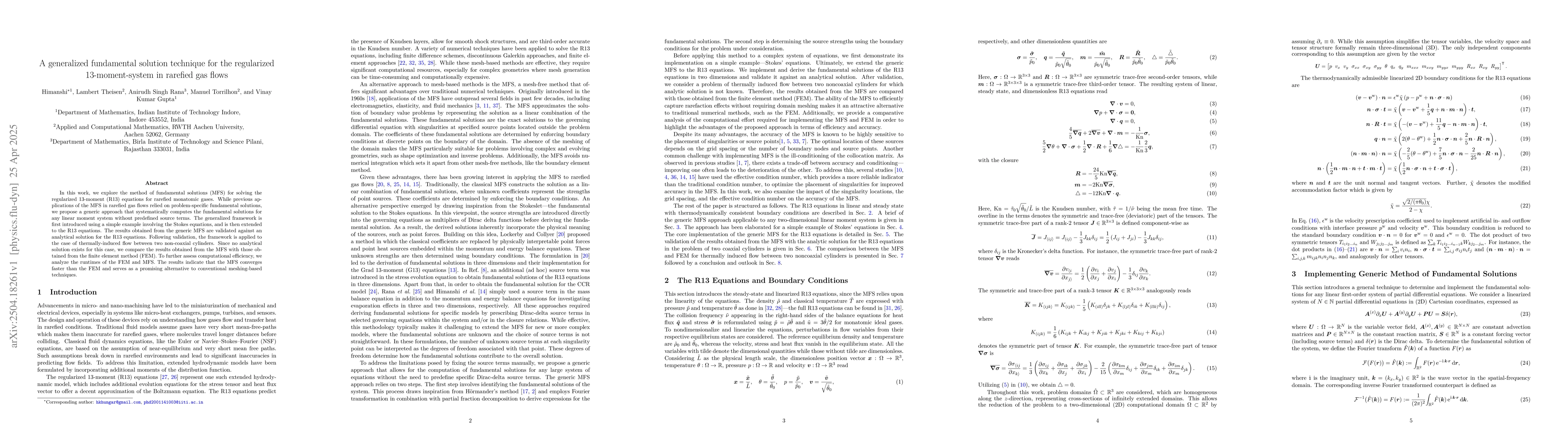 Thumbnail for A generalized fundamental solution technique for the regularized
  13-moment system in rarefied gas flows