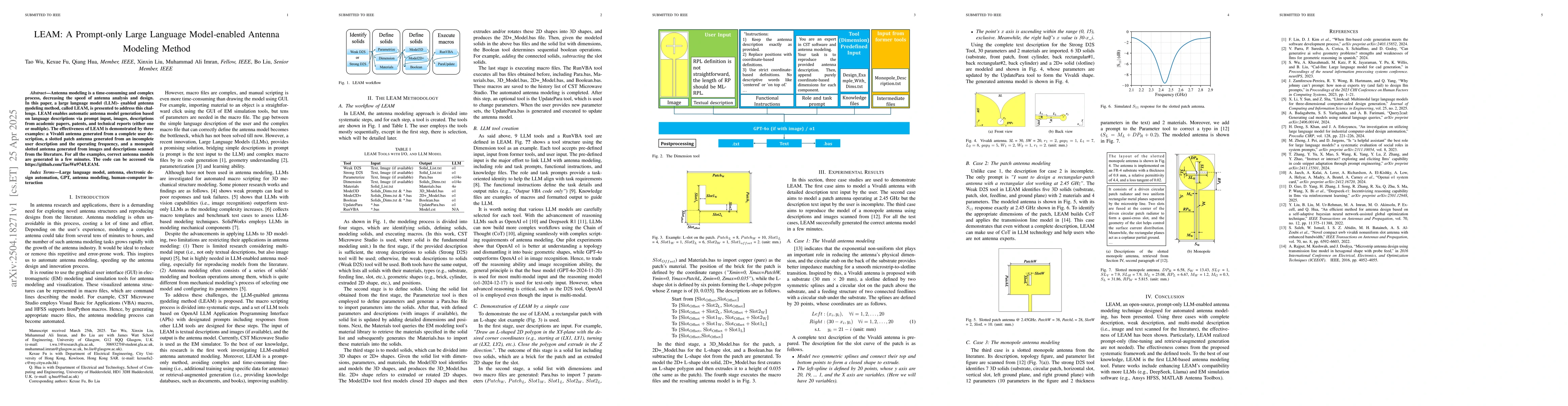 Thumbnail for LEAM: A Prompt-only Large Language Model-enabled Antenna Modeling Method