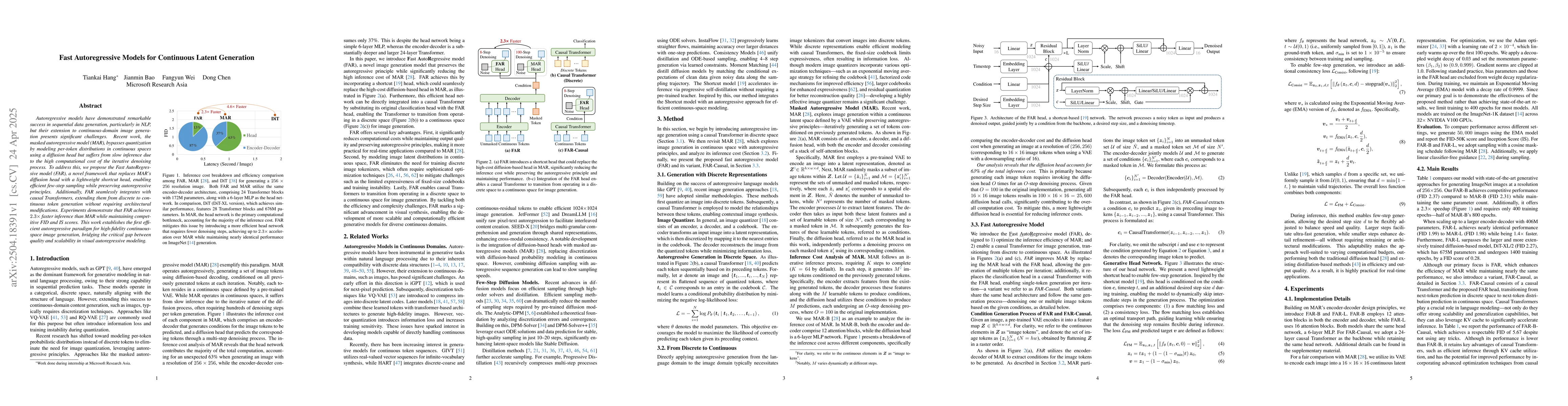 Thumbnail for Fast Autoregressive Models for Continuous Latent Generation