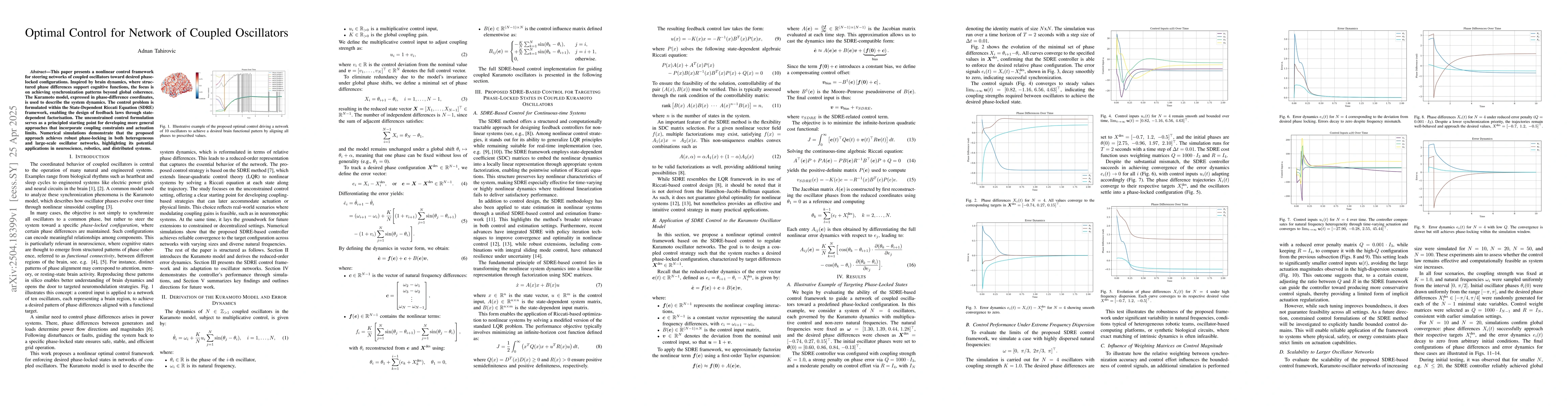 Thumbnail for Optimal Control for Network of Coupled Oscillators