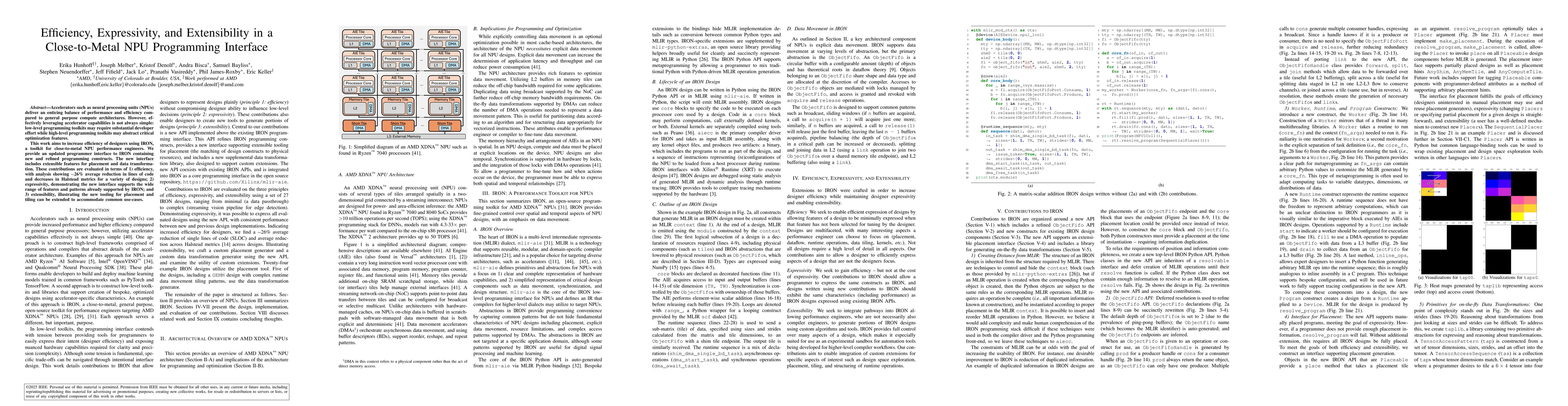 Thumbnail for Efficiency, Expressivity, and Extensibility in a Close-to-Metal NPU
  Programming Interface