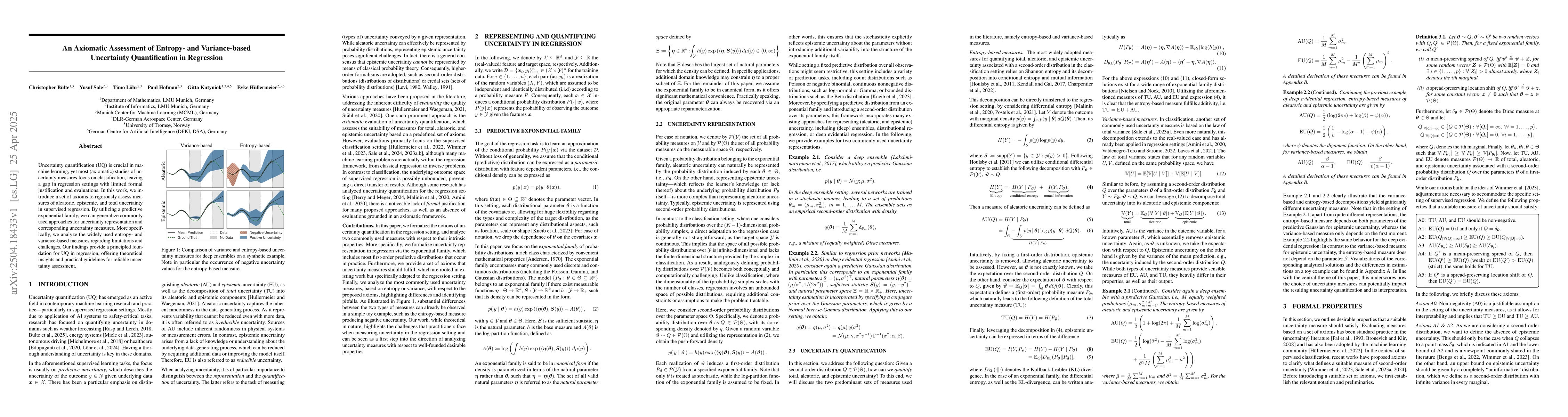 Thumbnail for An Axiomatic Assessment of Entropy- and Variance-based Uncertainty
  Quantification in Regression