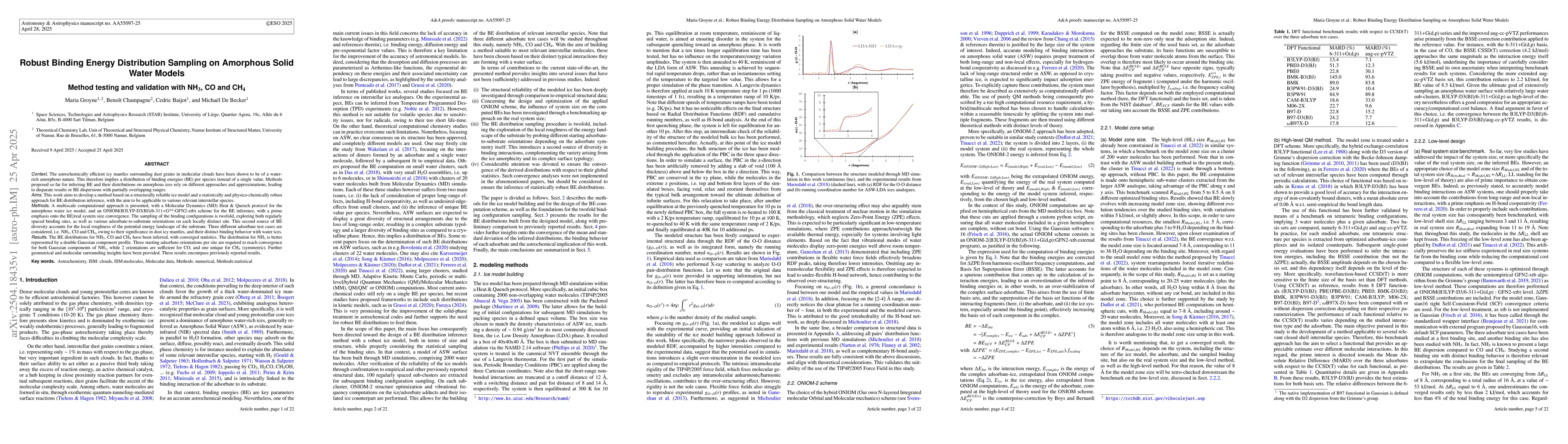 Thumbnail for Robust Binding Energy Distribution Sampling on Amorphous Solid Water
  Models. Method testing and validation with NH3, CO and CH4
