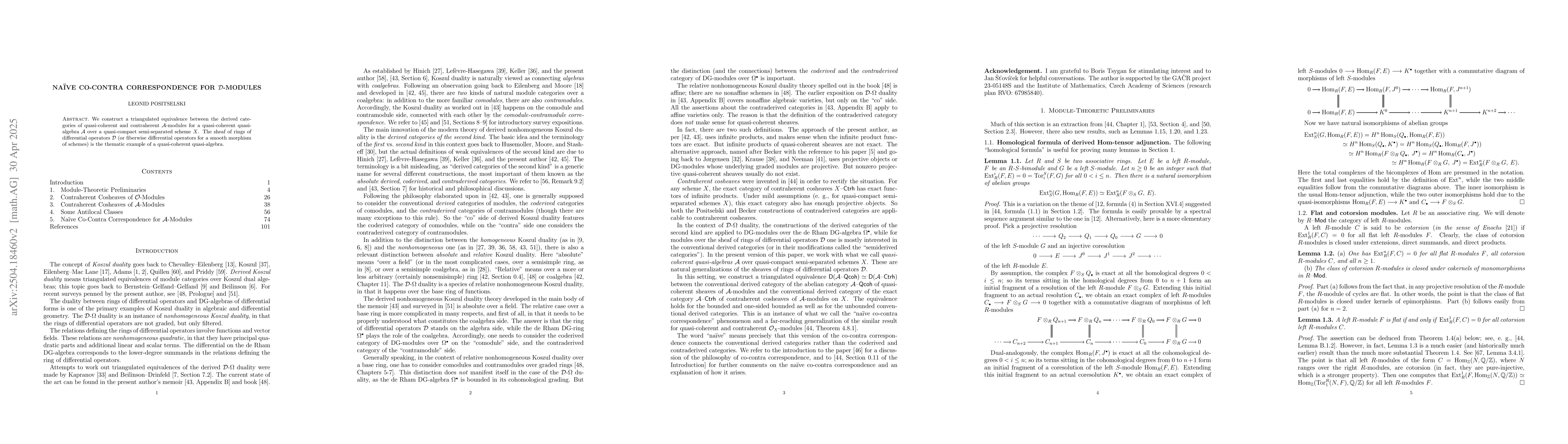 Thumbnail for Naive co-contra correspondence for $\mathcal D$-modules