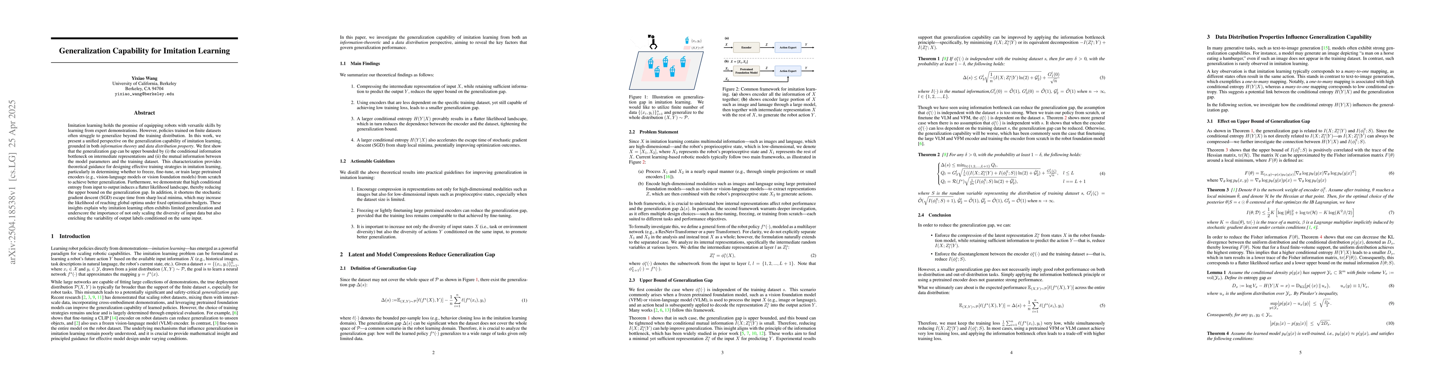 Thumbnail for Generalization Capability for Imitation Learning