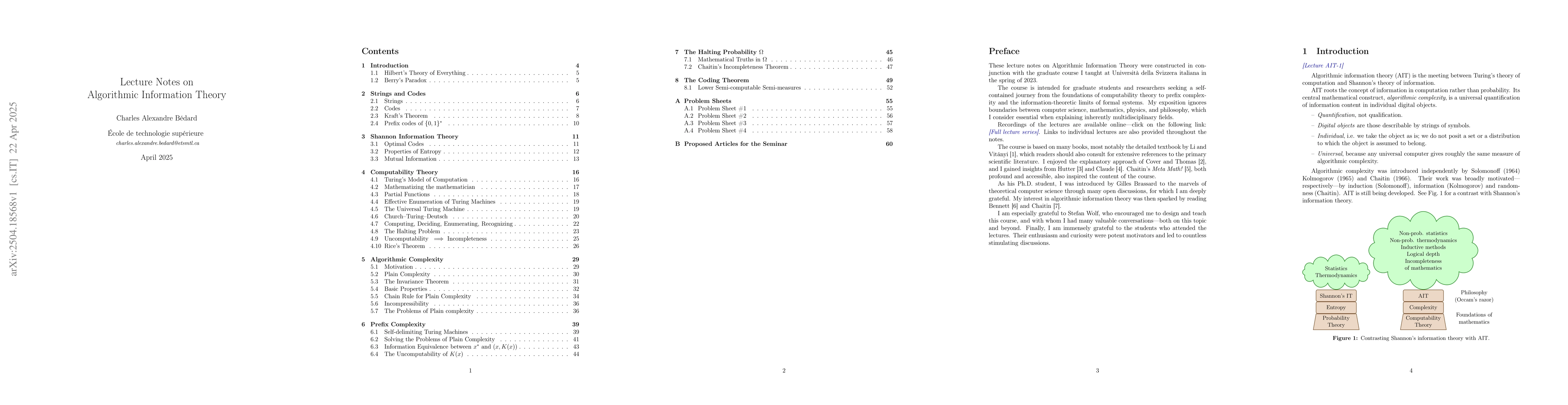 Thumbnail for Lecture Notes on Algorithmic Information Theory