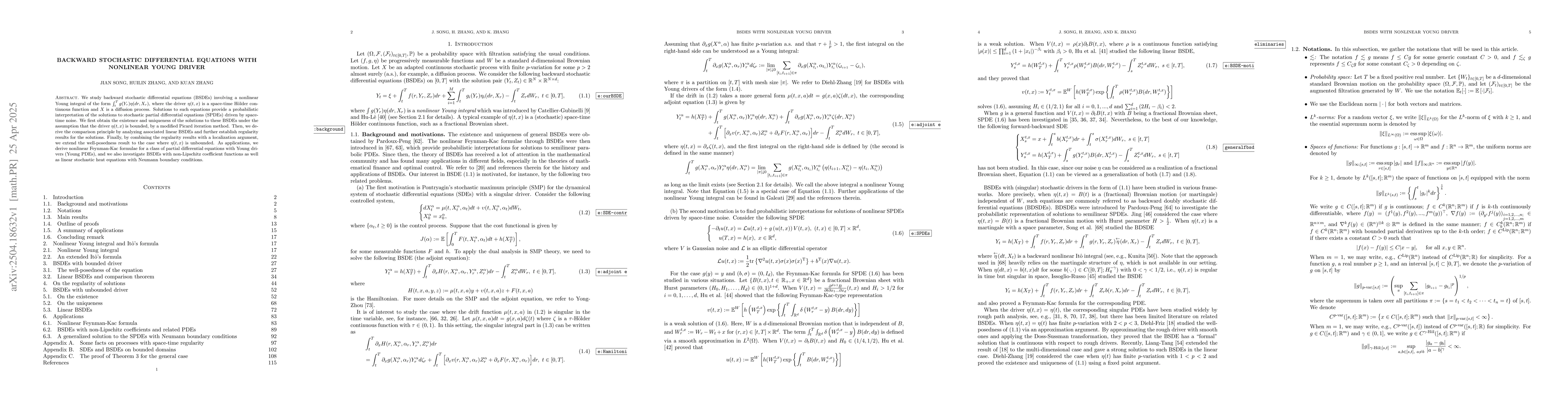 Thumbnail for Backward stochastic differential equations with nonlinear Young driver
