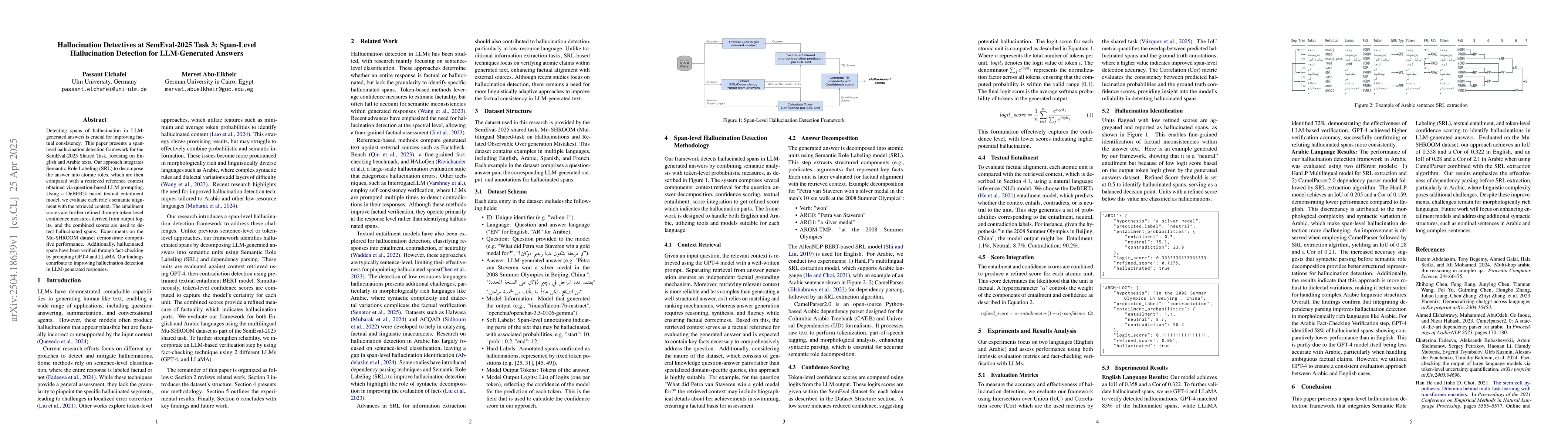 Thumbnail for Span-Level Hallucination Detection for LLM-Generated Answers