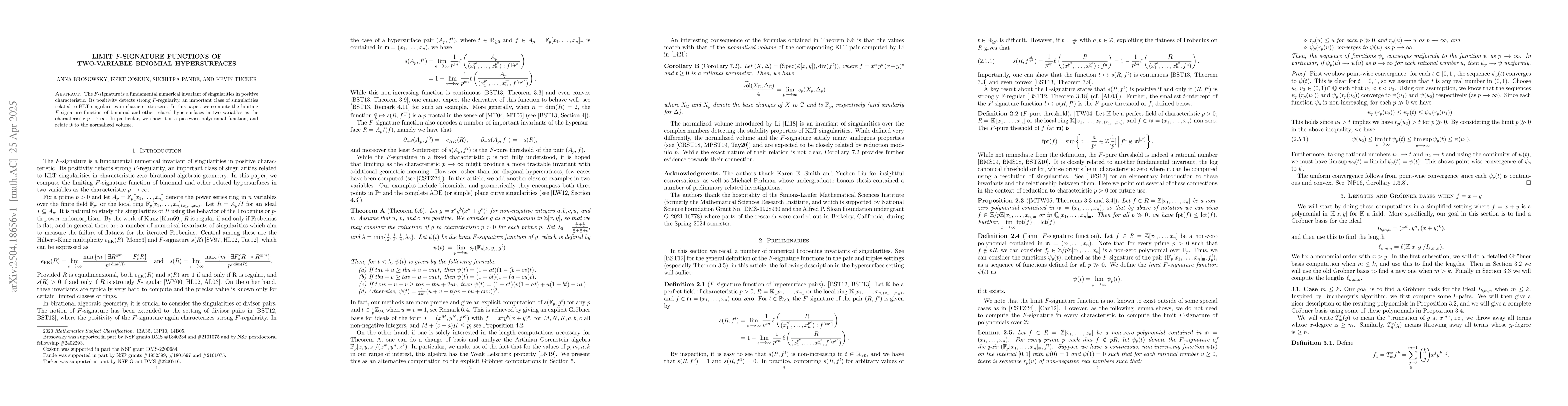 Thumbnail for Limit $F$-signature functions of two-variable binomial hypersurfaces