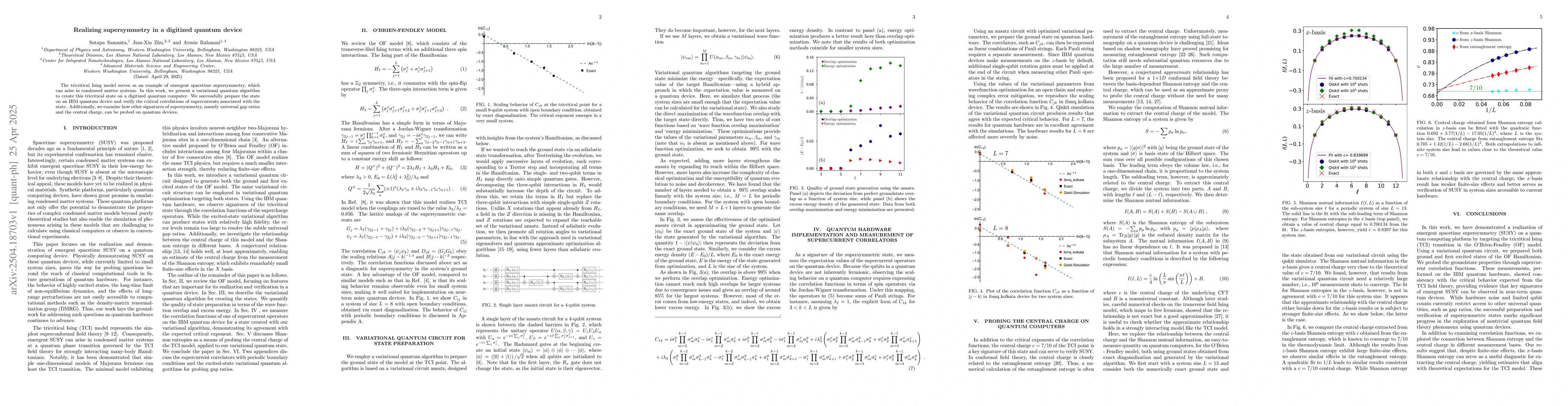 Thumbnail for Realizing supersymmetry in a digitized quantum device