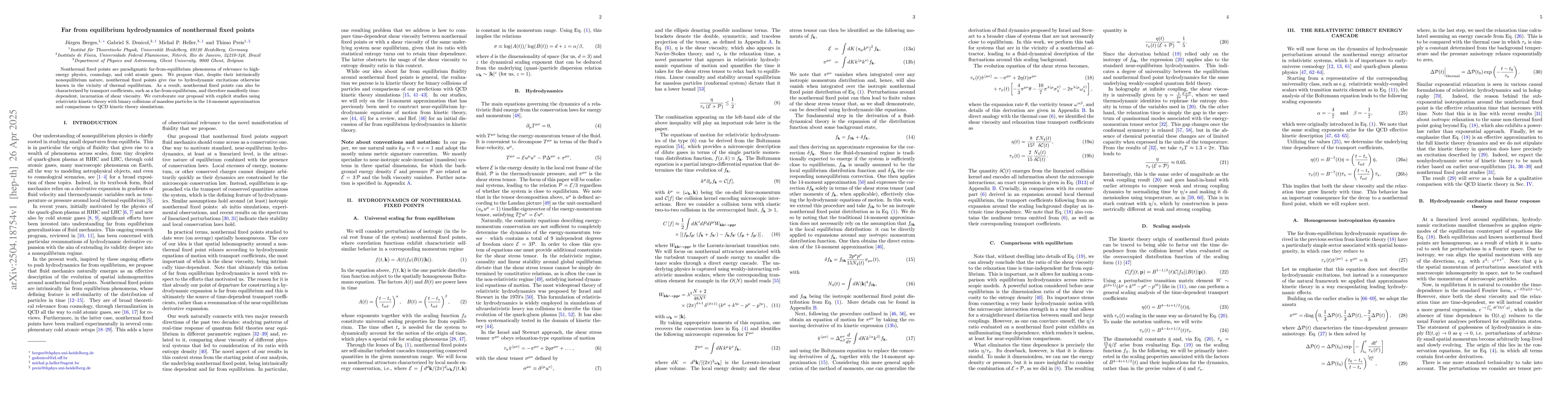 Thumbnail for Far from equilibrium hydrodynamics of nonthermal fixed points