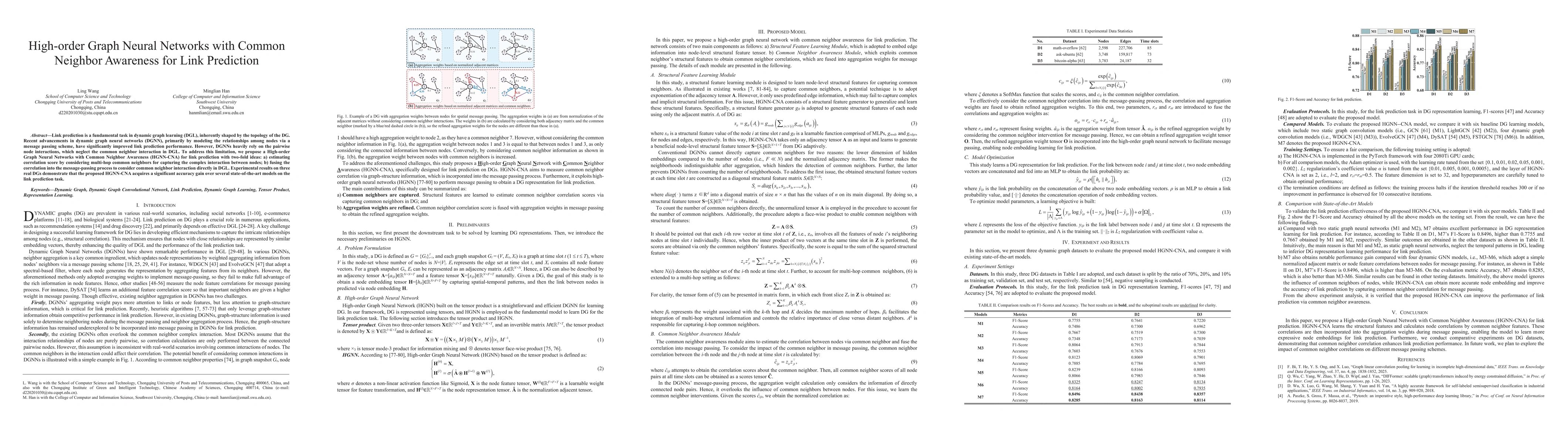 Thumbnail for High-order Graph Neural Networks with Common Neighbor Awareness for Link
  Prediction