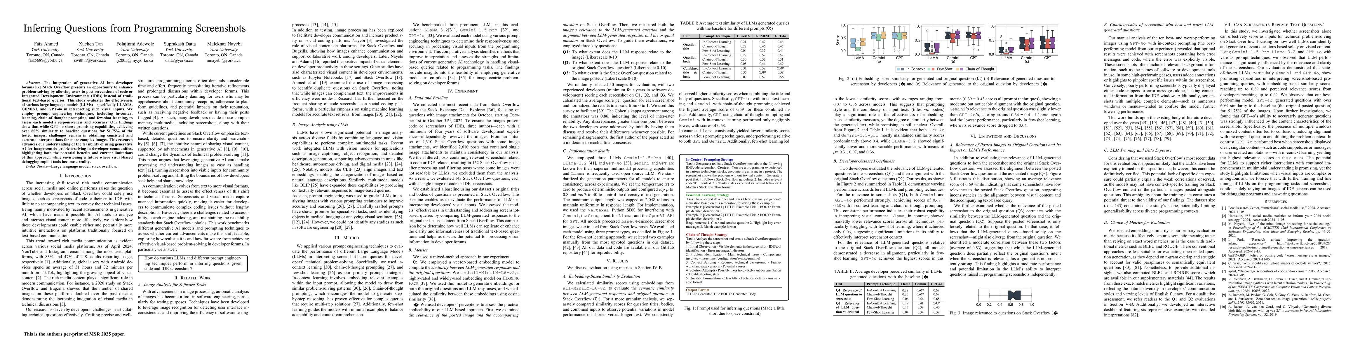 Thumbnail for Inferring Questions from Programming Screenshots