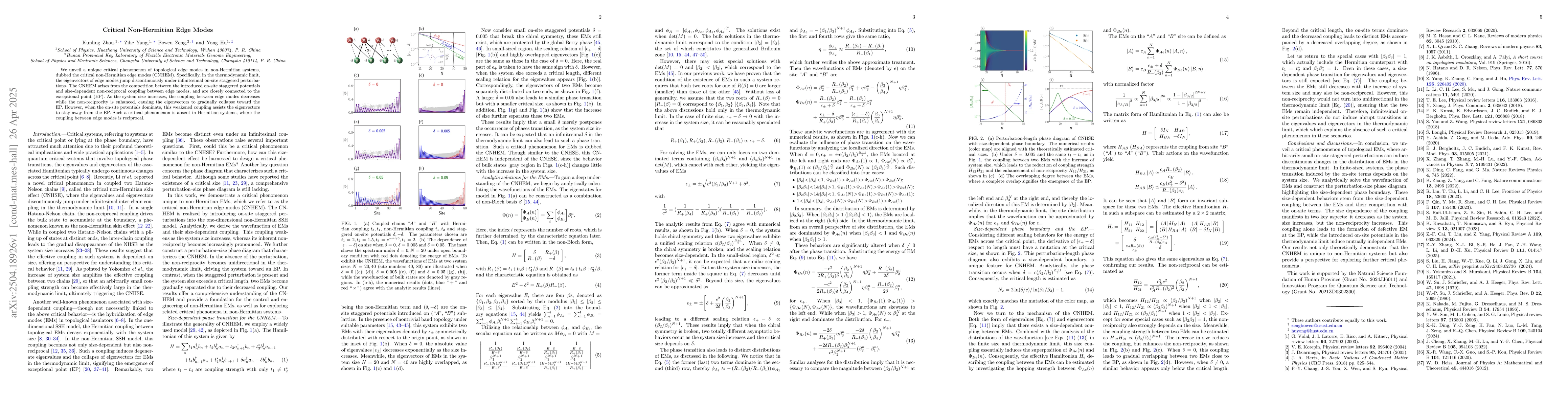Thumbnail for Critical Non-Hermitian Edge Modes