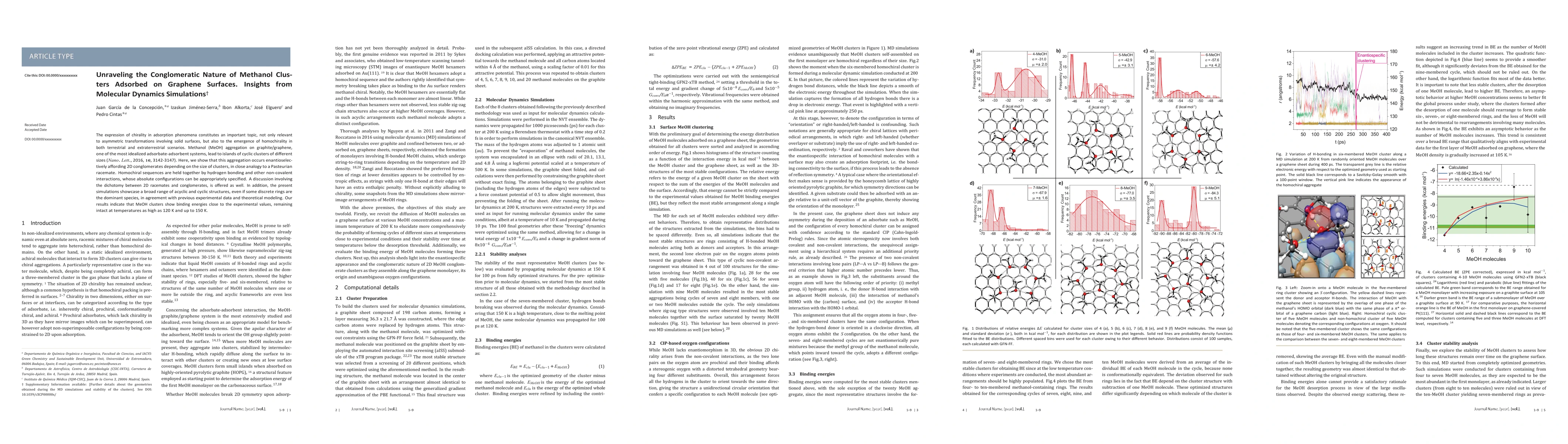 Thumbnail for Unraveling the Conglomeratic Nature of Methanol Clusters Adsorbed on
  Graphene Surfaces. Insights from Molecular Dynamics Simulations