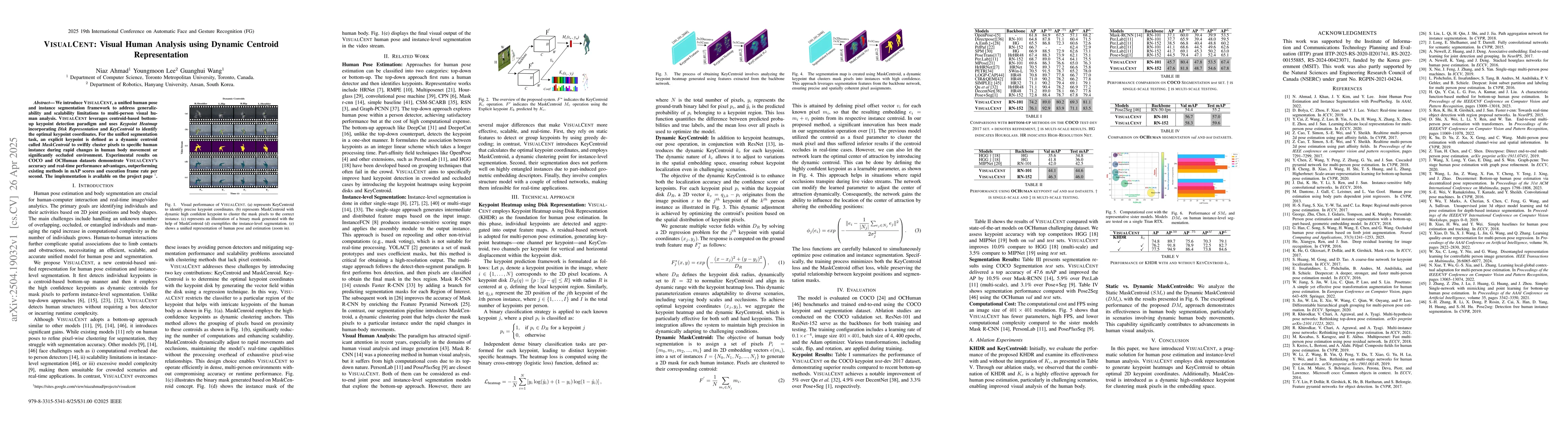 Thumbnail for VISUALCENT: Visual Human Analysis using Dynamic Centroid Representation