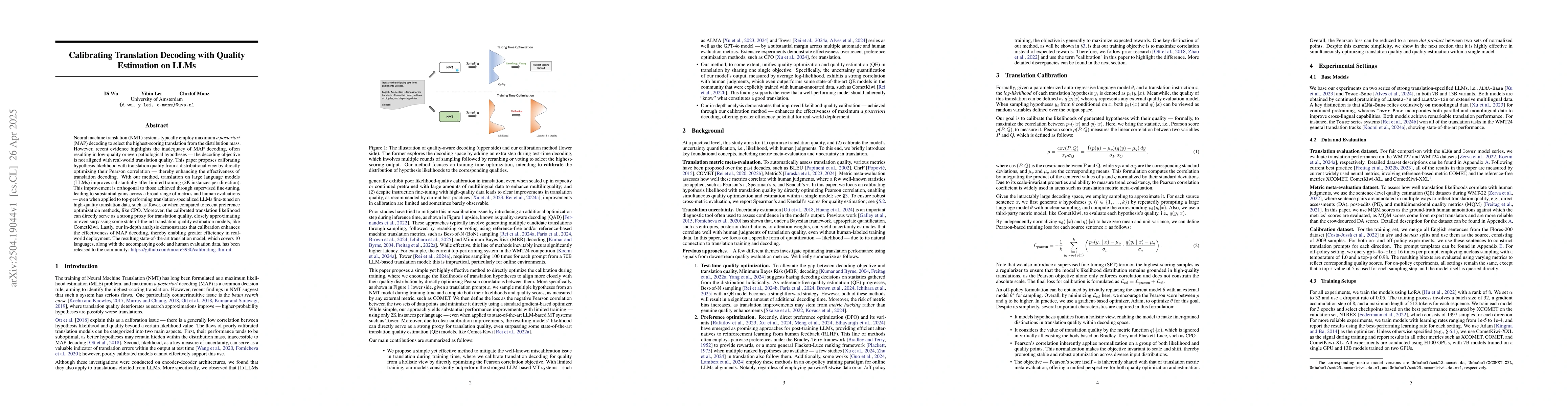 Thumbnail for Calibrating Translation Decoding with Quality Estimation on LLMs