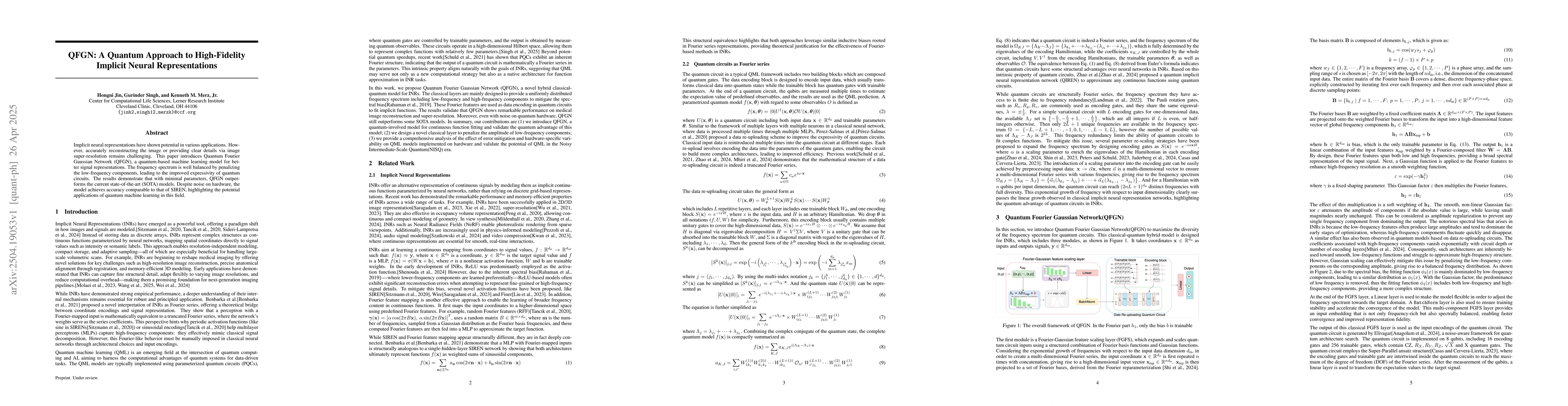 Thumbnail for QFGN: A Quantum Approach to High-Fidelity Implicit Neural
  Representations