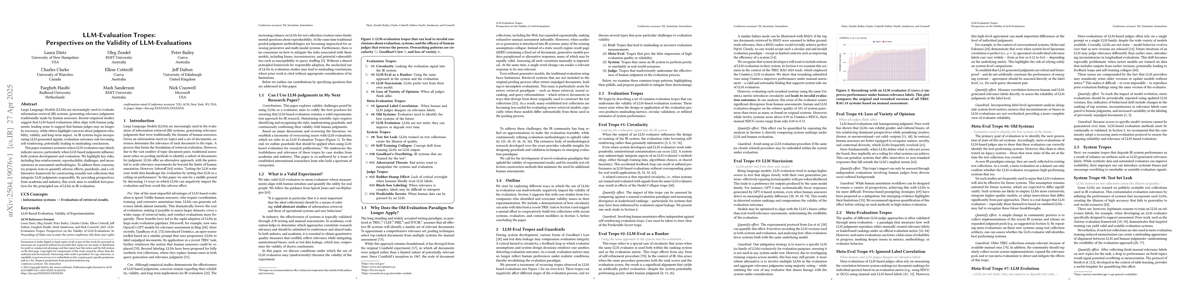 Thumbnail for LLM-Evaluation Tropes: Perspectives on the Validity of LLM-Evaluations