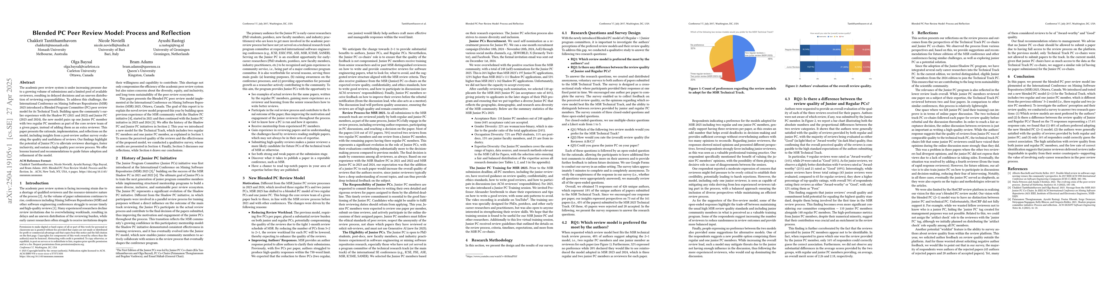 Thumbnail for Blended PC Peer Review Model: Process and Reflection