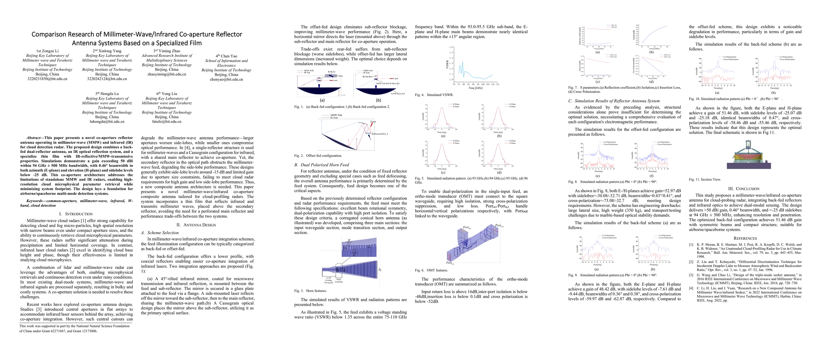 Thumbnail for Comparison Research of Millimeter-Wave/Infrared Co-aperture Reflector
  Antenna Systems Based on a Specialized Film