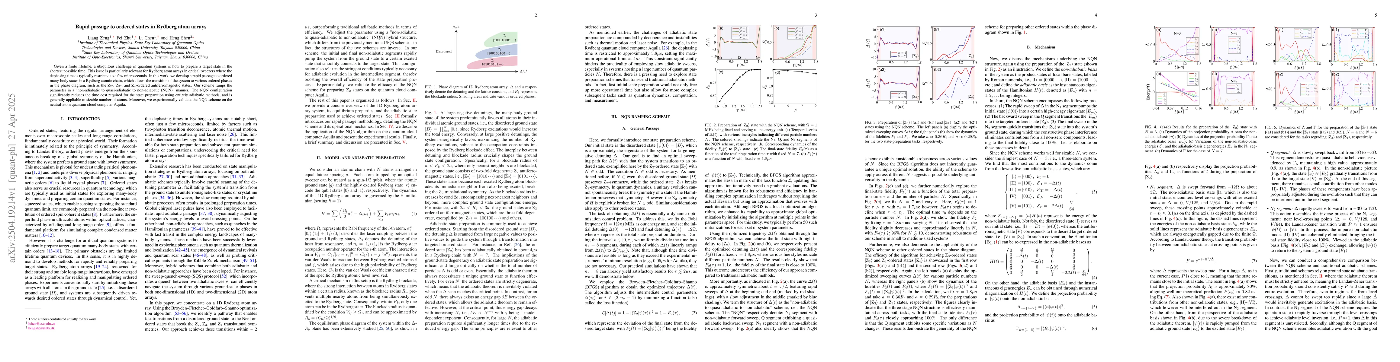 Thumbnail for Rapid passage to ordered states in Rydberg atom arrays