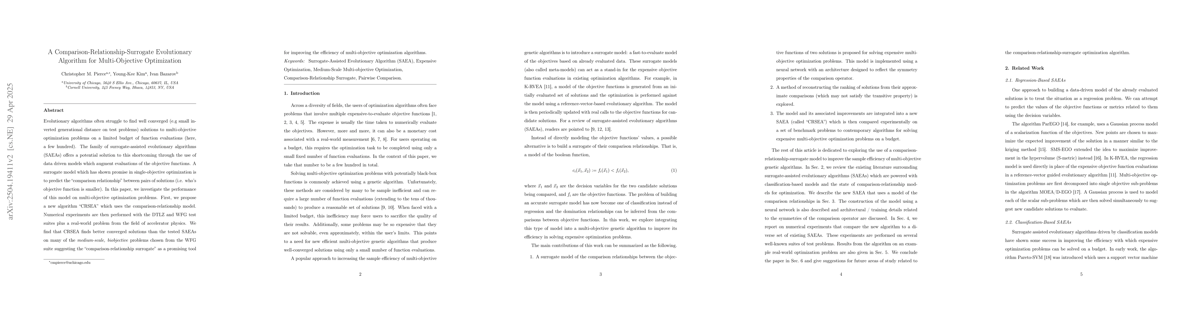 Thumbnail for A Comparison-Relationship-Surrogate Evolutionary Algorithm for
  Multi-Objective Optimization