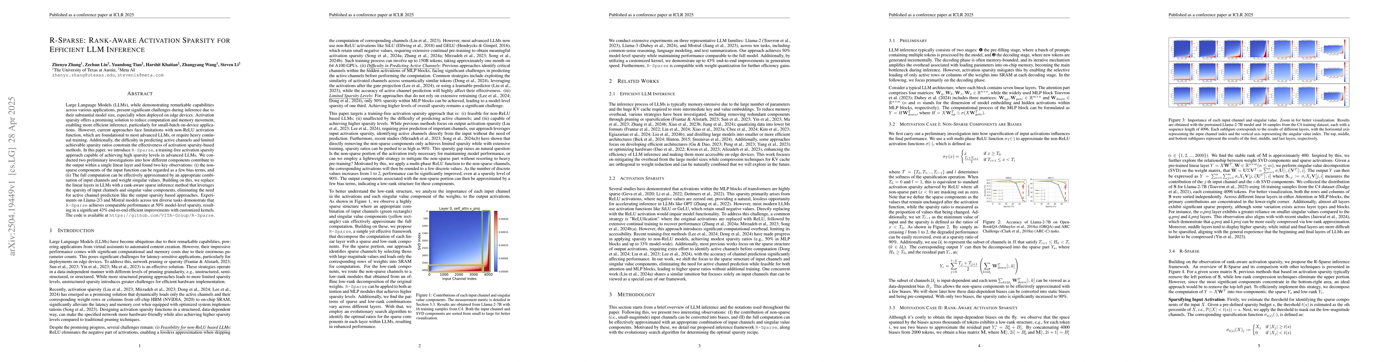 Thumbnail for R-Sparse: Rank-Aware Activation Sparsity for Efficient LLM Inference